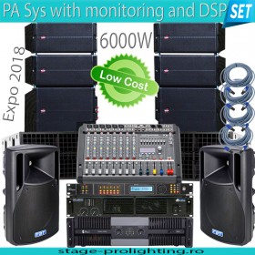 PA Sys with monitoring and DSP SET